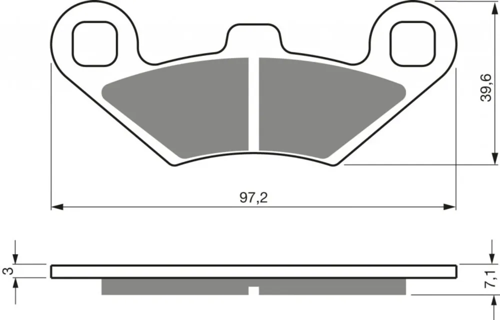 Brzdové destičky GOLDFREN 425 S33 STREET REAR Značkový