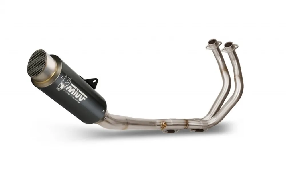 Časově Omezené Výfuk kompletní 2x1 MIVV GP PRO Y.045.LXBP Černá nerezová ocel pro YAMAHA MT-07 / FZ-07 (2014-2020)