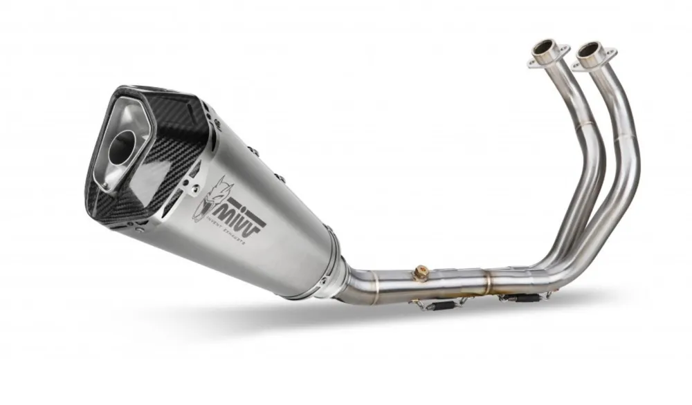 Výfuk kompletní 2x1 MIVV DELTA RACE Y.044.LDRX Stainless Steel / Carbon cap Značkový
