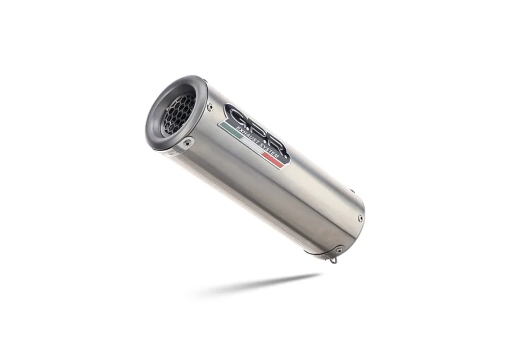 Poslední Šance Koncovka výfuku Slip-on GPR M3 E4.H.250.1.M3.INOX Broušená nerezová ocel zahrnuje spojovací svod a odnímatelný dB killer