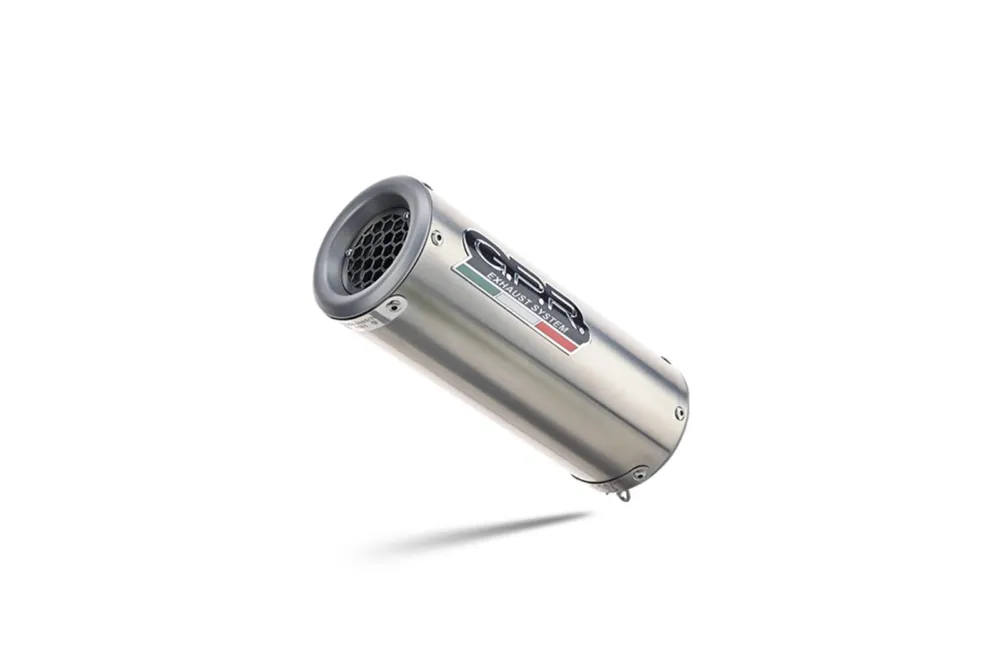 Koncovka výfuku Slip-on GPR M3 E4.Y.212.1.M3.INOX Broušená nerezová ocel zahrnuje spojovací svod a odnímatelný dB killer Must-Have