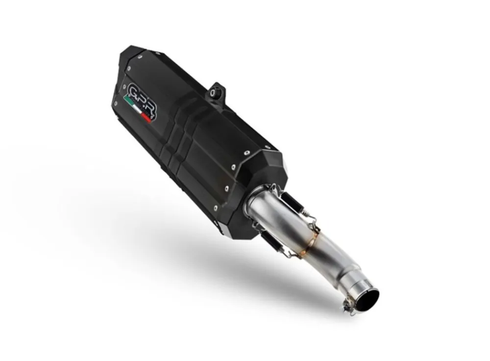 Koncovka výfuku Slip-on GPR HYPER SONIC E5.H.264.HYSOBLK Matná černá zahrnuje spojovací svod a odnímatelný dB killer Autentický