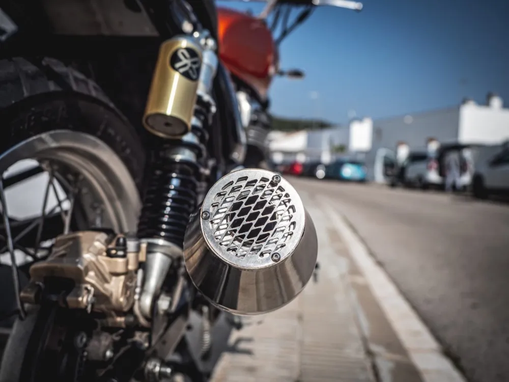 Expresní Doručení Univerzální koncovka výfuku GPR ULTRACONE CAFÉ RACER CAFE.3.ULTRA Broušená nerezová ocel bez propojovací trubky