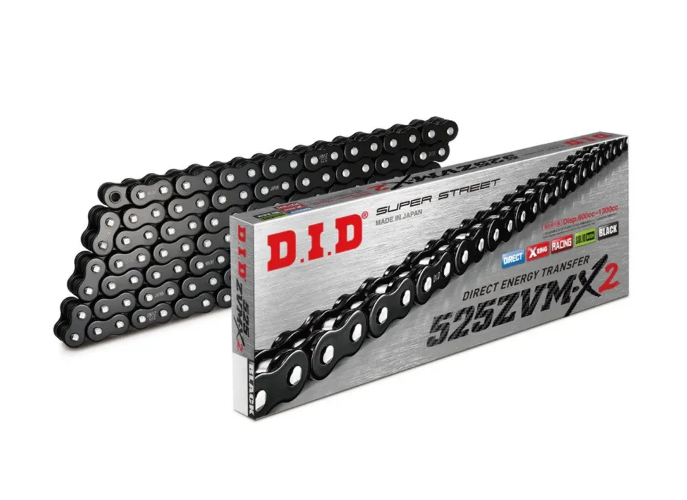 Akční Cena ZVM-X série X-Kroužkový řetěz D.I.D Chain 525ZVM-X2 124 článků Black/Black
