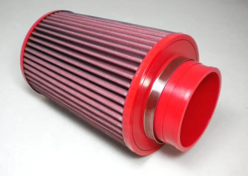 Dvojitý kuželový vzduchový filtr BMC FBTW90-200 Kovový vrch Sleva