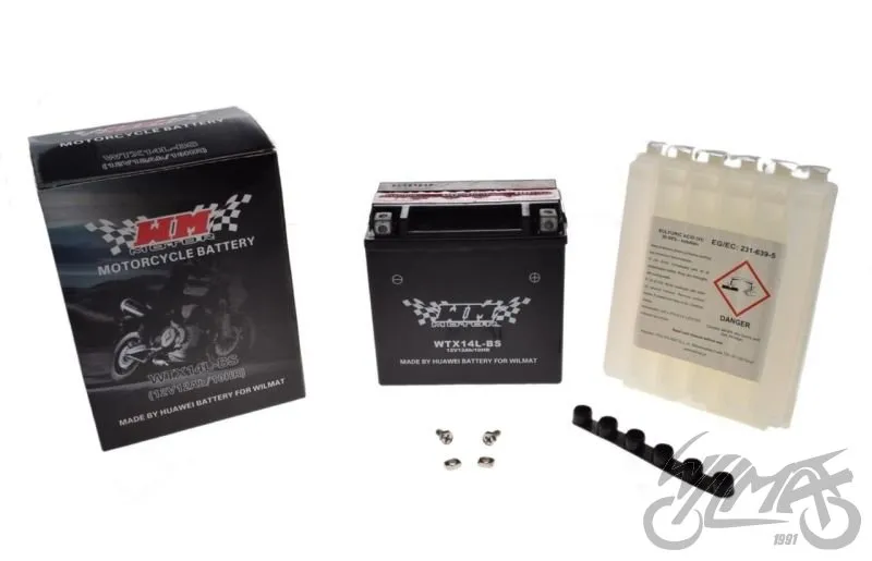 Odeslání Ihned Motocyklová baterie WTX14L-BS ( YTX14L-BS ) 12V