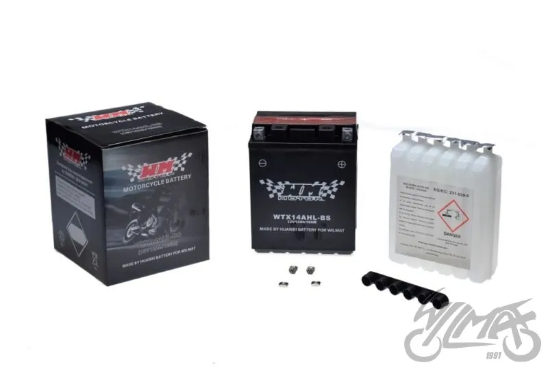 Pouze Dnes Motocyklová baterie WTX14AHL-BS (YTX14AHL-BS) 12V