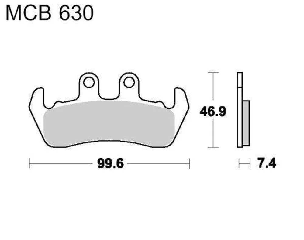 Brzdové destičky LUCAS MCB 630 organické Cenový Hit
