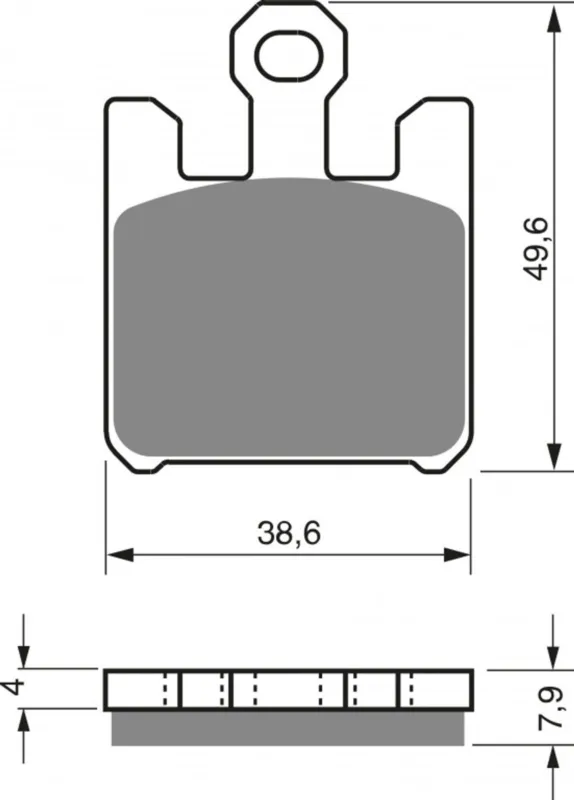 Nejprodávanější Brzdové destičky GOLDFREN 200 S3 (1 set = 4 pcs)