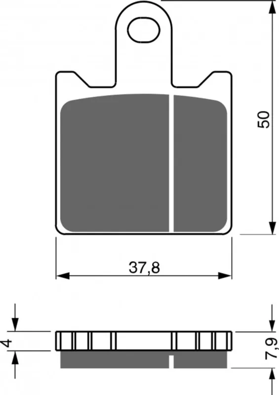 Vysoce Kvalitní Brzdové destičky GOLDFREN 249 AD (1 set = 4 pcs)