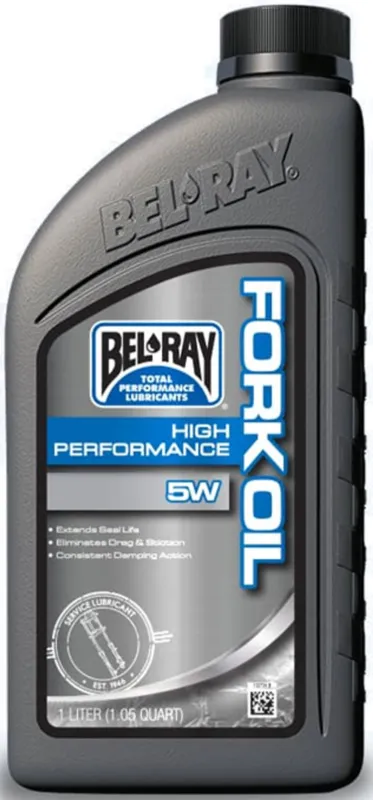Víkendová Akce Tlumičový olej Bel-Ray HIGH PERFORMANCE FORK OIL 5W 1l