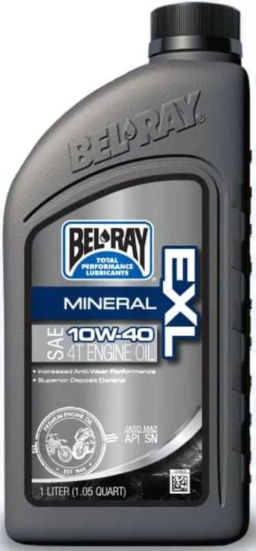 Motorový olej Bel-Ray EXL MINERAL 4T 10W-40 1 l Výprodej