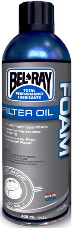 Olej na filtr Bel-Ray FOAM FILTER OIL (400ml sprej) Akční Nabídka