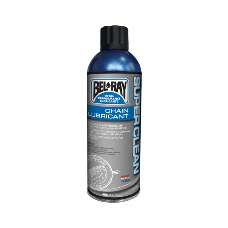 Mazivo na řetěz Bel-Ray SUPERCLEAN CHAIN LUBRICANT (175ml sprej) Víkendová Akce