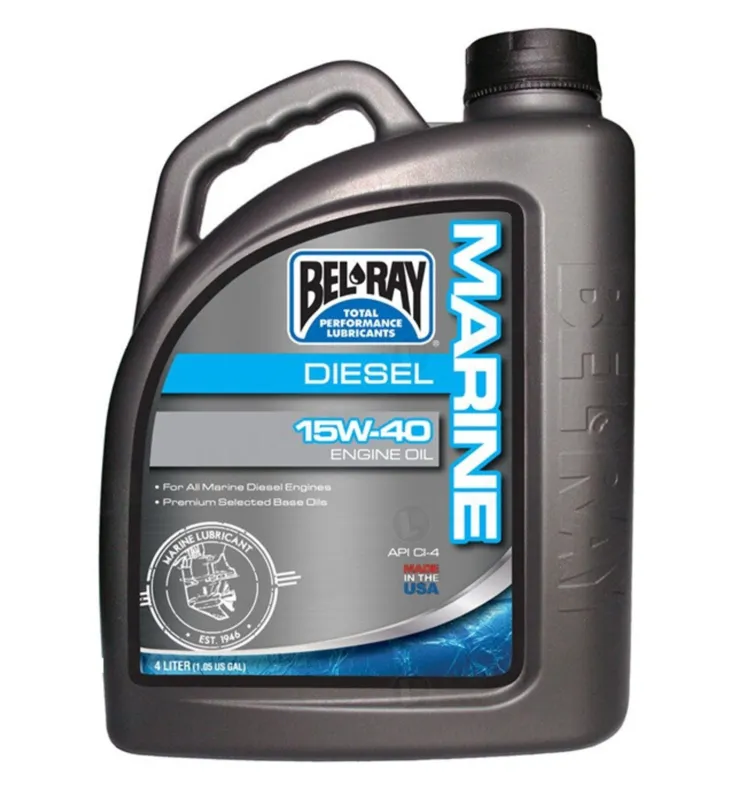 Rychlé Dodání Motorový olej Bel-Ray MARINE DIESEL 15W-40 4 l