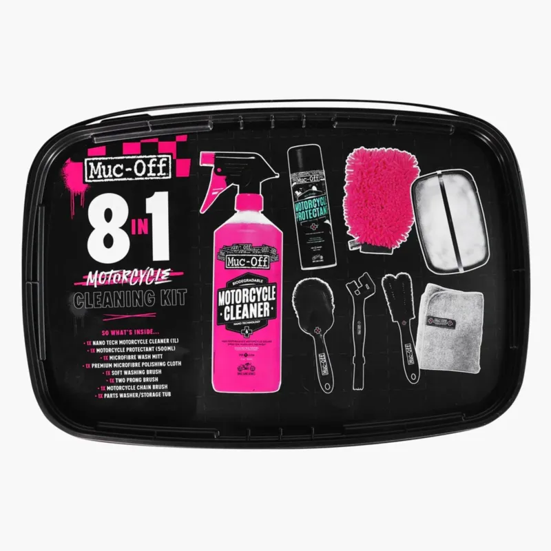 Cenová Bomba Sada pro čištění motocyklů 8 v 1 MUC-OFF 21197