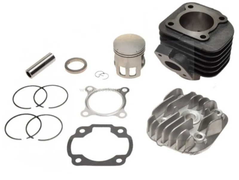 Novinka Válec s hlavou AC 70ccm 47mm pro Minarelli, CPI, Keeway, Kentoya 50ccm horizontální (čep 12mm)