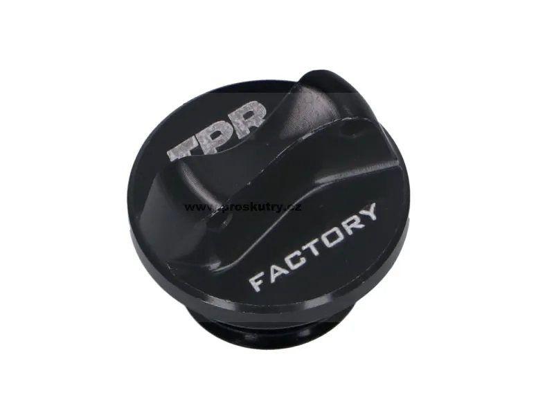 Zátka oleje CNC TPR Factory černá M16 s těsnícím kroužkem pro Minarelli AM3, AM4, AM5, AM6 Nejprodávanější