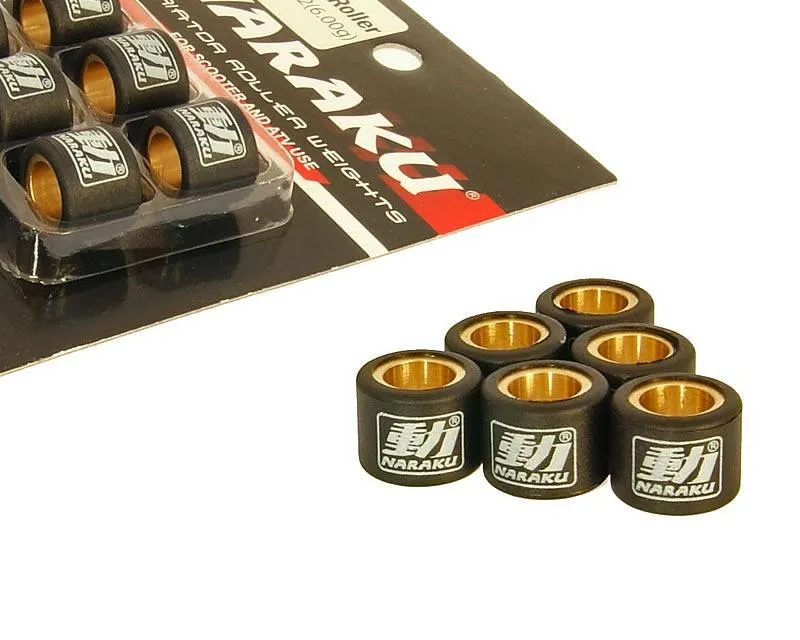 Válečky variátoru sada Naraku 16x13mm - 6 kusů- vyberte z nabídky: Víkendová Akce
