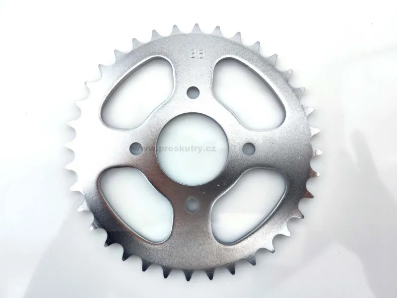 Přímo Od Výrobce Rozeta Presto Reinforced 36 zubů 4 otvory pro KTM 505, Garelli Cross 40, Hercules Prima 1-6, MP 2, 4, MF 3, M 6, HR Hobby Rider, P 1, MX SX, 5