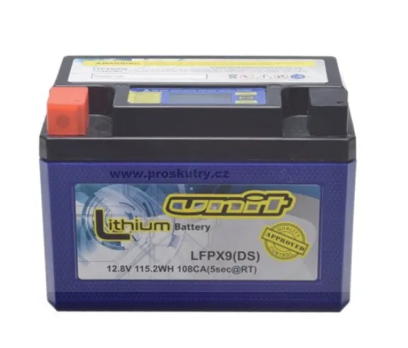 Omezená Nabídka Baterie WTX9-BS (YTX9-BS) Lithiová 12V