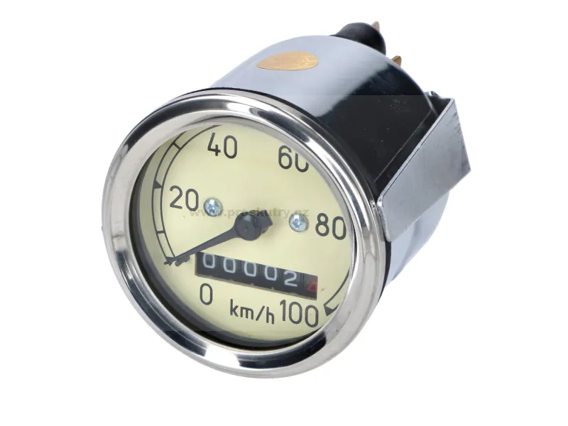 Kup Teď Tachometr 100km/h 60mm chrom pro MZ RT125/1/2/3, IWL SR59, Wiesel SR56