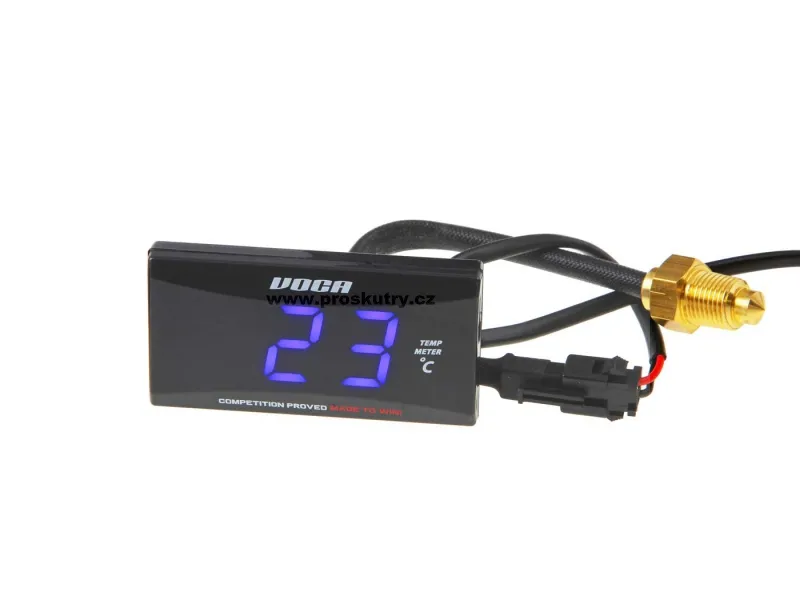 Digitální budík teploty VOCA Racing Temp-Meter 0-120 ° C, modrá Přímo Od Výrobce