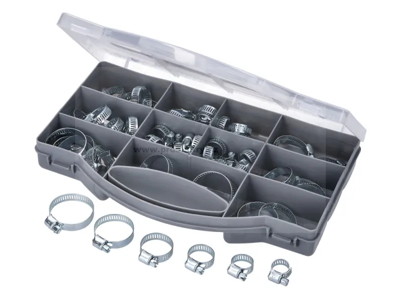 Top Prodej Box s hadicovými svorkami 10-25 mm 60 kusů