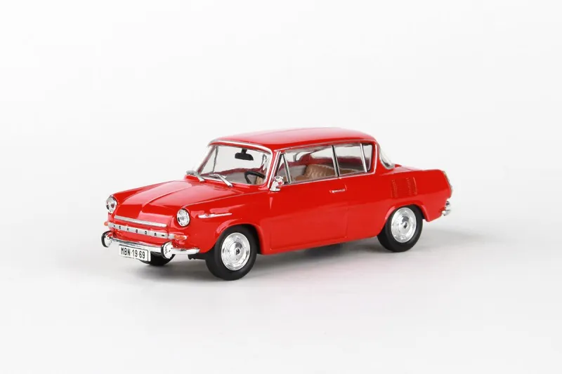 ŠKODA 1100MBX (1969) 1:43 - Červená Oranžová Nakupujte Hned