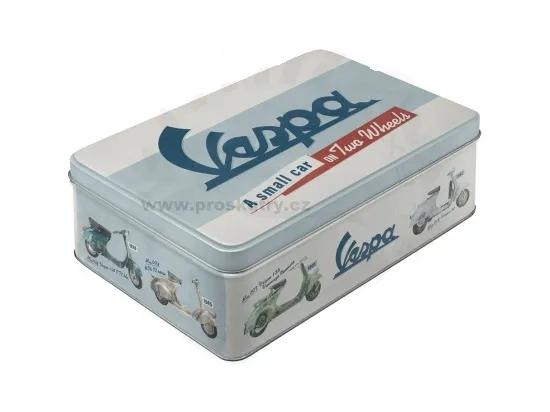 Výprodej Originální plechový box Piaggio Vespa 23x16x7cm