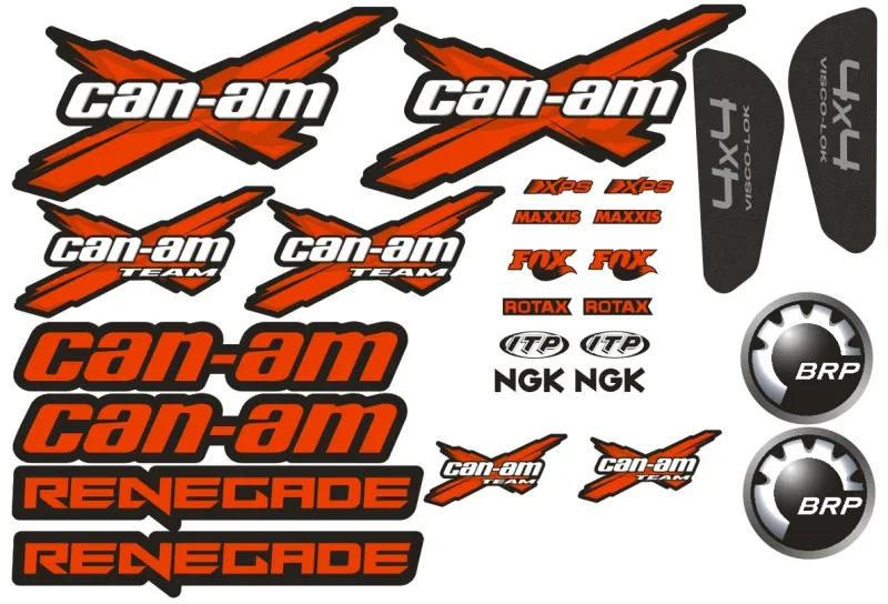 Sada samolepek pro Can-am Renegade, červená barva Nakupujte Hned