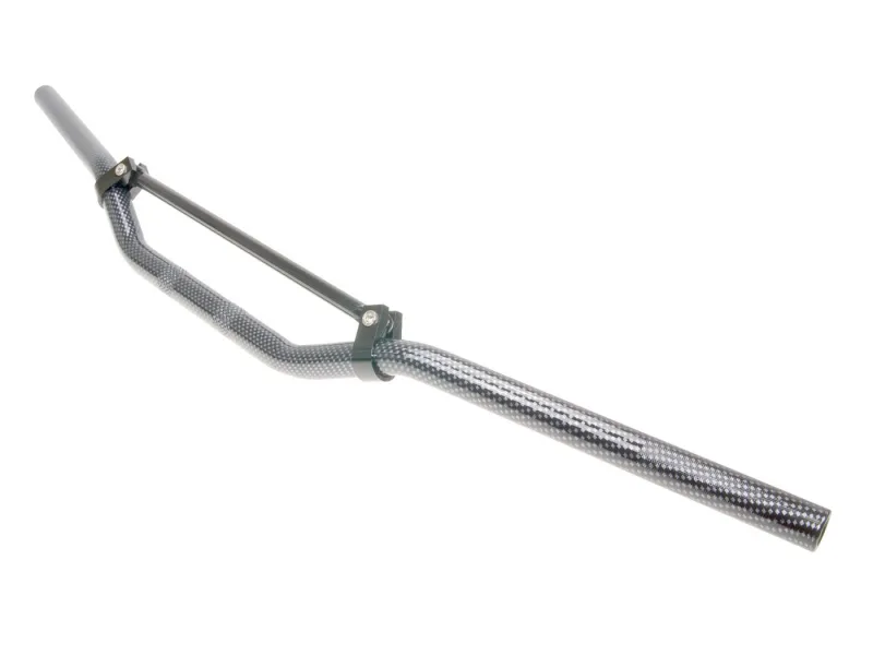 Nová Kolekce Řidítka enduro hliníková s karbonovým vzhledem se vzpěrou - průměr 22mm délka 820mm