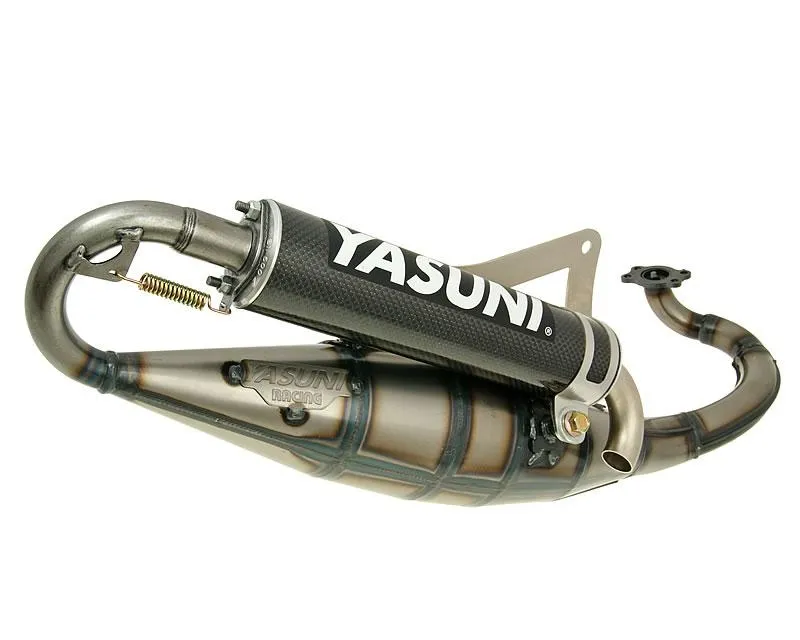 Výfuk Yasuni Scooter R carbon E-marked pro Peugeot horizontální, Derbi Cenově Výhodný