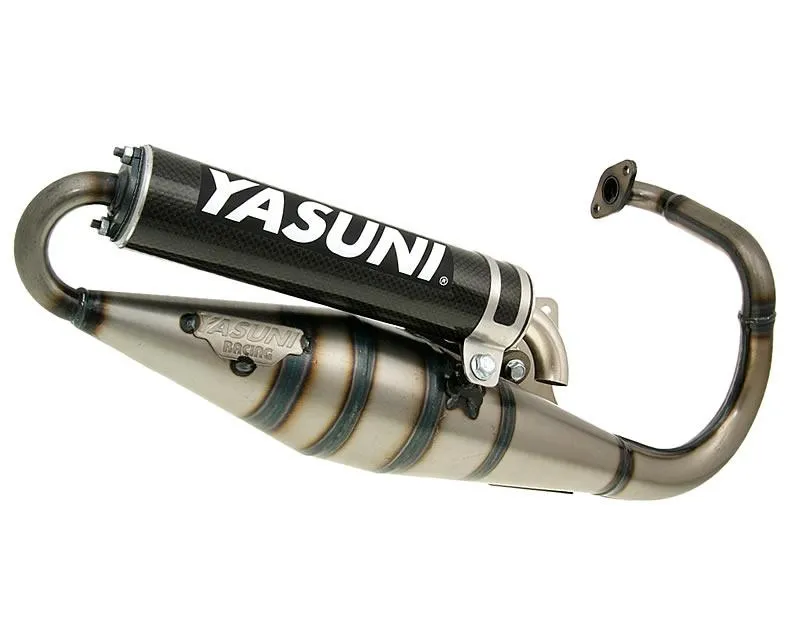 Rychlé Dodání Výfuk Yasuni Scooter Z carbon E-marked pro Peugeot vertikální