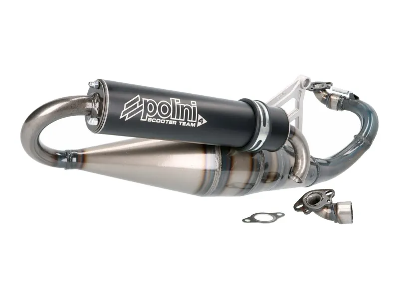 Výfuk Polini Sport Scooter Team 4 pro Peugeot 50 ccm horizontální Cenově Výhodný