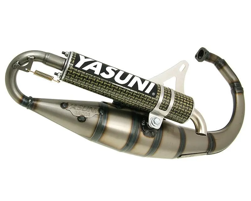 Zlevněný Výfuk Yasuni Scooter R yellow carbon E-marked pro Minarelli vertikální