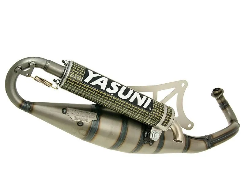 Výfuk Yasuni Scooter R yellow carbon fiber E-marked pro Piaggio Akční Cena