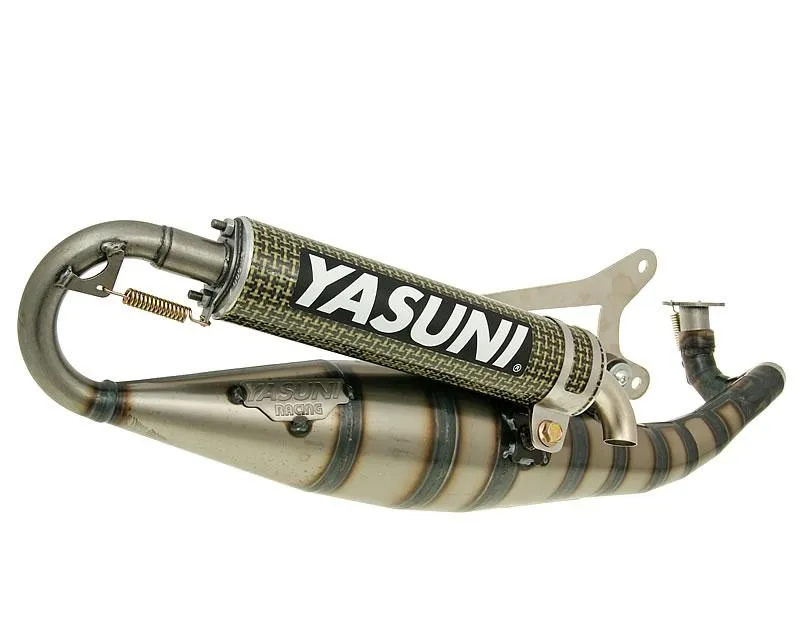 Výfuk Yasuni Scooter R/07 yellow carbon fiber E-marked pro Minarelli horizontální Super Cena