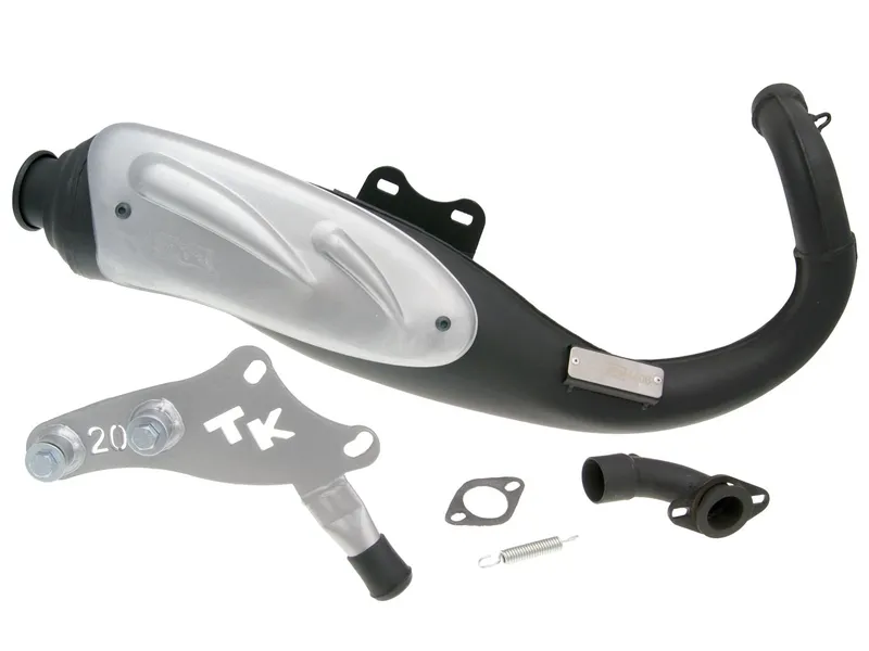 Výfuk Turbo Kit TKR s homologací pro Honda Dio, Kymco, SYM vertikální Nejprodávanější